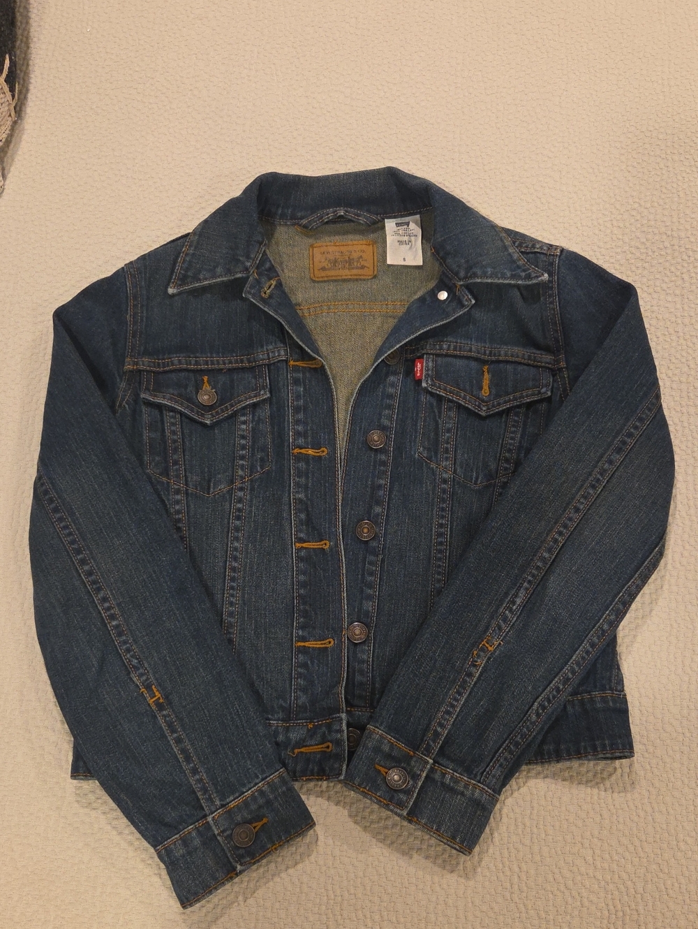Levi's Dark Blue Denim Trucker Jacket